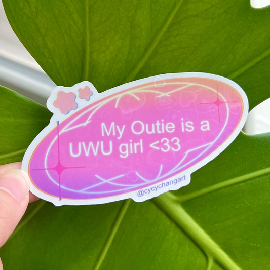 UWU girl Severance sticker