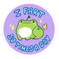 Farting Frog Sticker