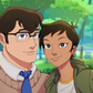 Superman Lois & Clark postcard