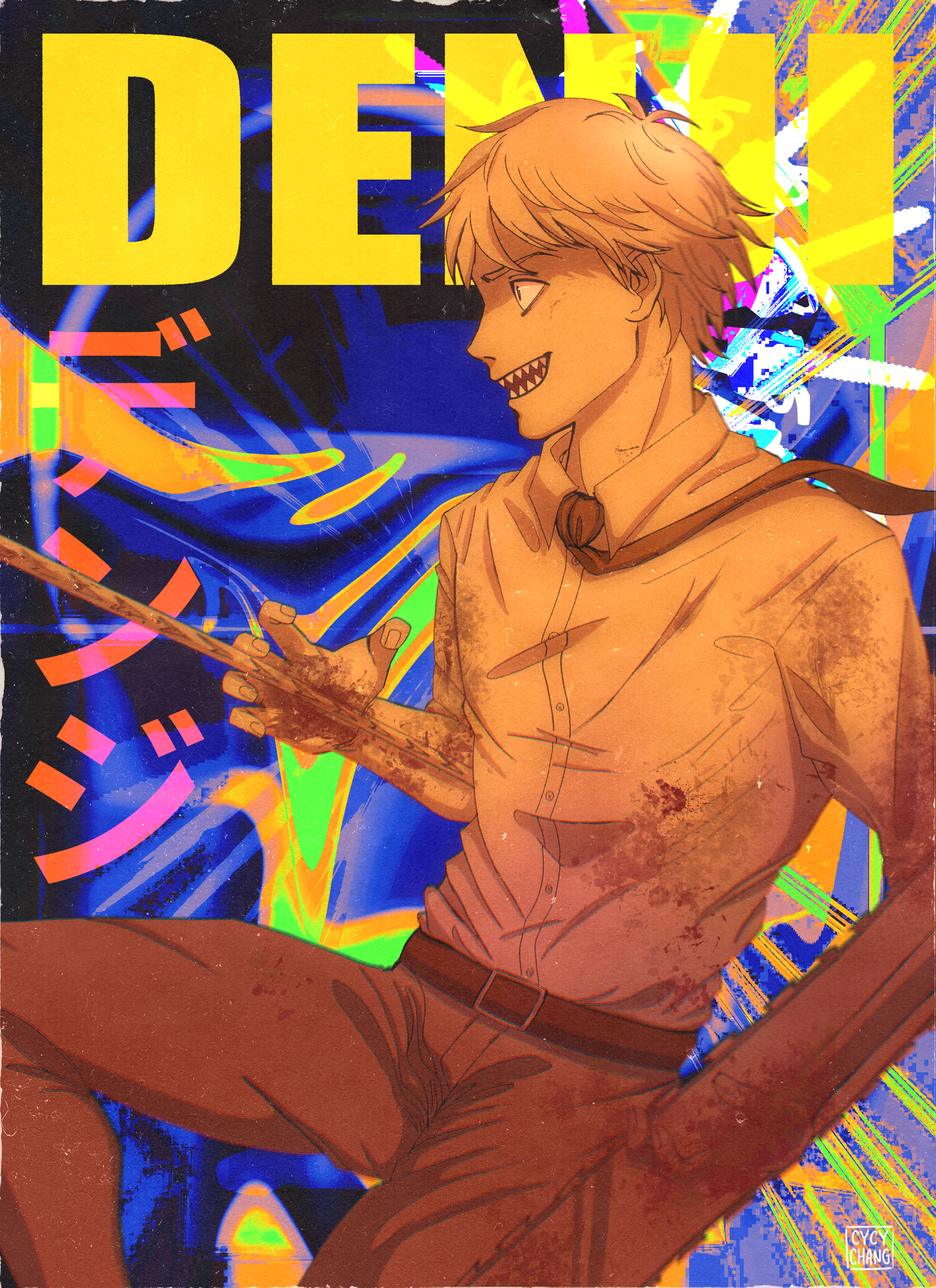 Denji Graphic Print