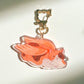 Orange Cat Angel Charm